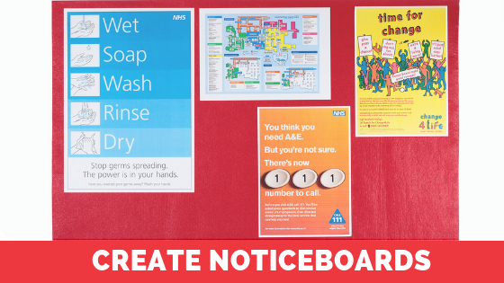 Noctice Boards for Hospitals, GP Surgeries, Care Homes