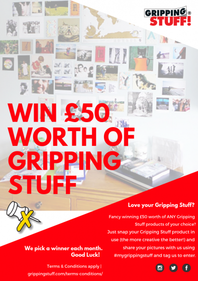 Gripping Stuff Competiton win £50 worth